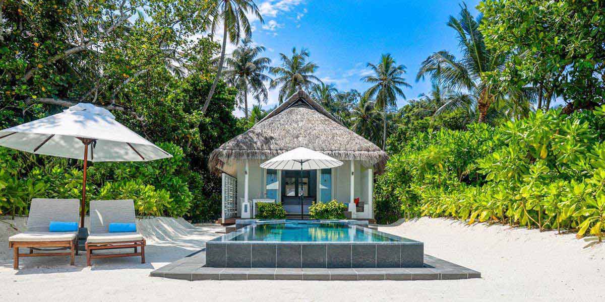 Romantic Beach Pool Villas at LUX* South Ari Atoll: Your Exclusive Beachfront Retreat with Stunning Lagoon Views